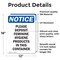 Signmission Please Deposit Feminine Hygiene, 12 in W x Rectangle, Vinyl Decal OS-2PACK-NS-D-1218-V-17363 - alternate 3